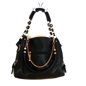 Silver-Tone Trendy Hobo Bag
